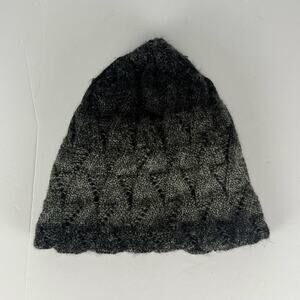 Pistil Charcoal Gray 25% Wool Cashmere Knit Beanie Cap osfm